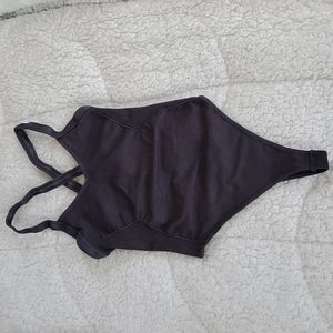 Free People Black Bodysuit